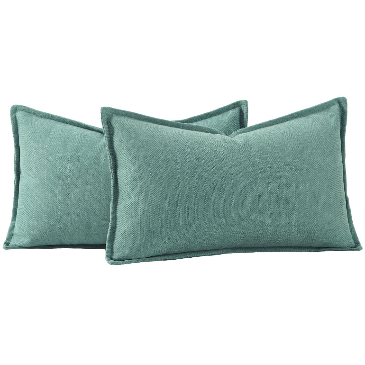 Madizz Textured Chenille Cushion Covers Set of 2 Super Soft Decorative Throw Pillow Covers Boho Pillowcases Modern Home Decor for Sofa Bedroom 12x20 inch