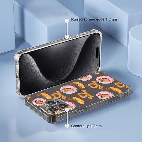 Vista 50 de Roemary Buffertech - Funda protectora para iPhone 13 Pro Max con diseño Golden Retriever, diseño de arcoíris con protector de pantalla