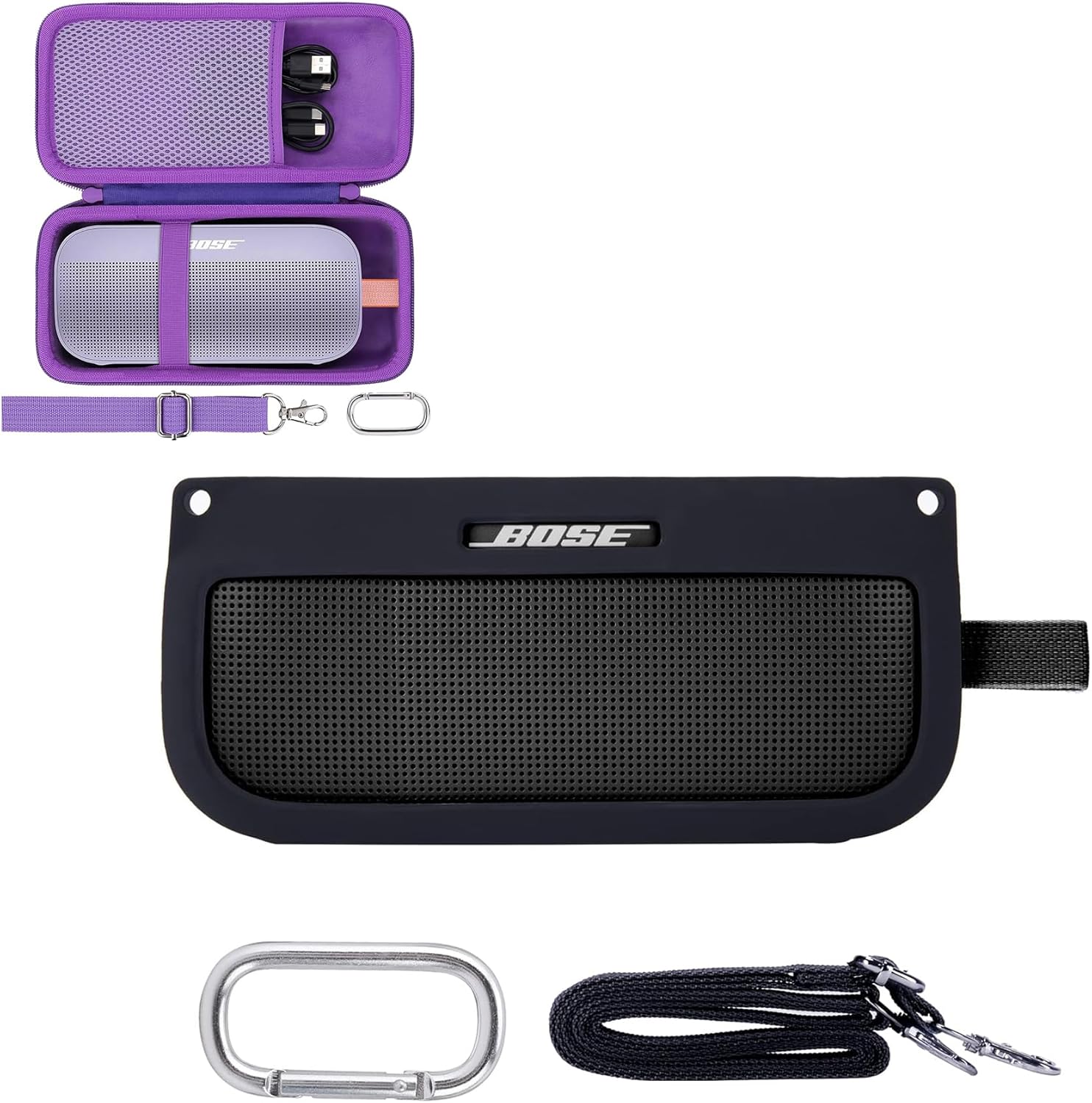 co2CREA Hard+Silicone Case for Bose SoundLink Flex Speaker
