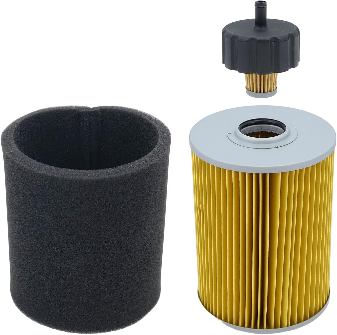 Air Filter Fit for Yamaha G2 G5 G8 G9 G11 Gas Golf Cart Air Pre Filter Replace J38-14450-00 J10-14417-01 with G14 Tank Fuel Filter 8R4-24560-00-00 8F3-25460-00