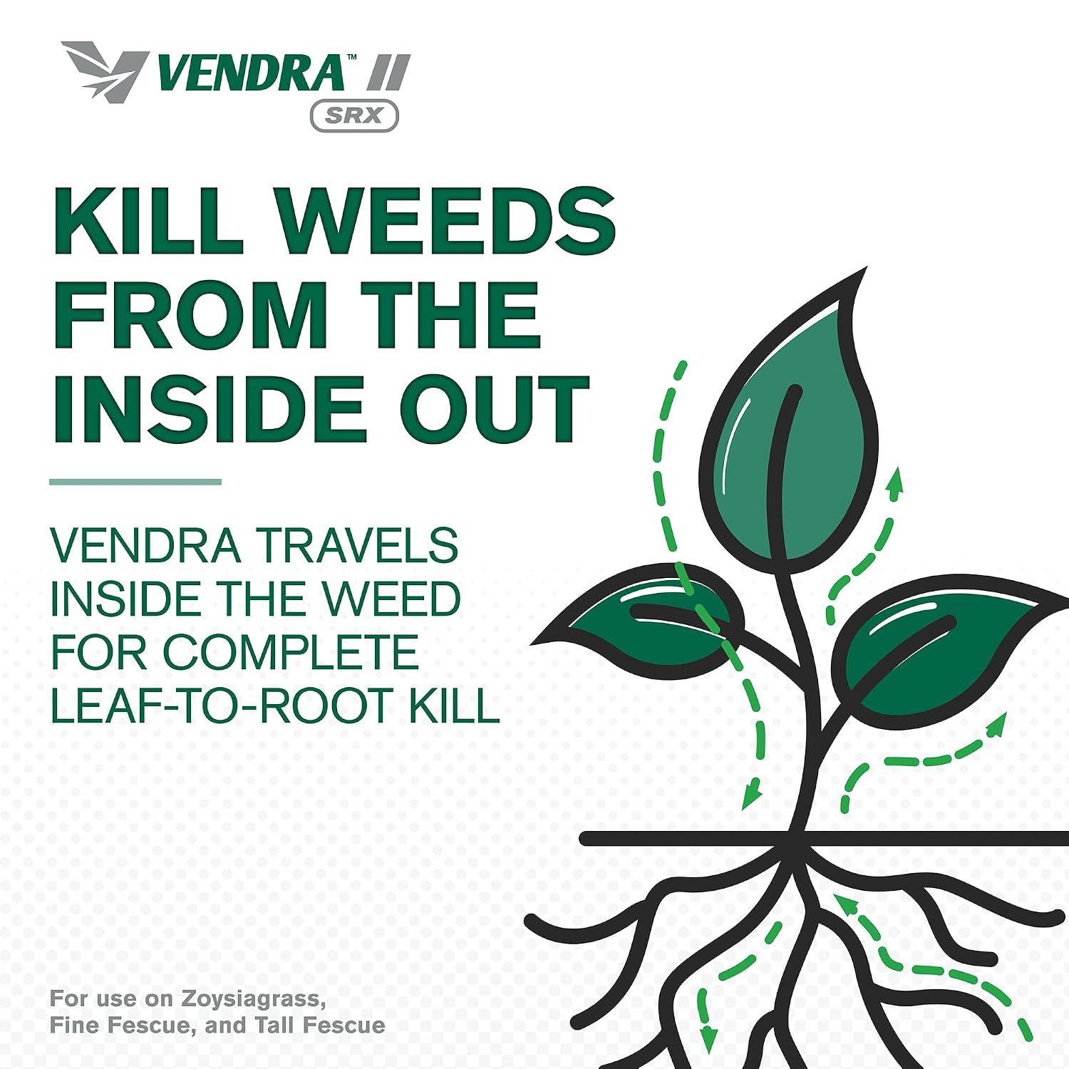 Atticus Vendra II SRX Herbicide (4 oz) - 24.5% Fluazifop – Grass Weed Killer Selective Control Bermudagrass, Barnyardgrass, Crabgrass, Foxtail, Goosegrass and More in Lawn and Landscapes