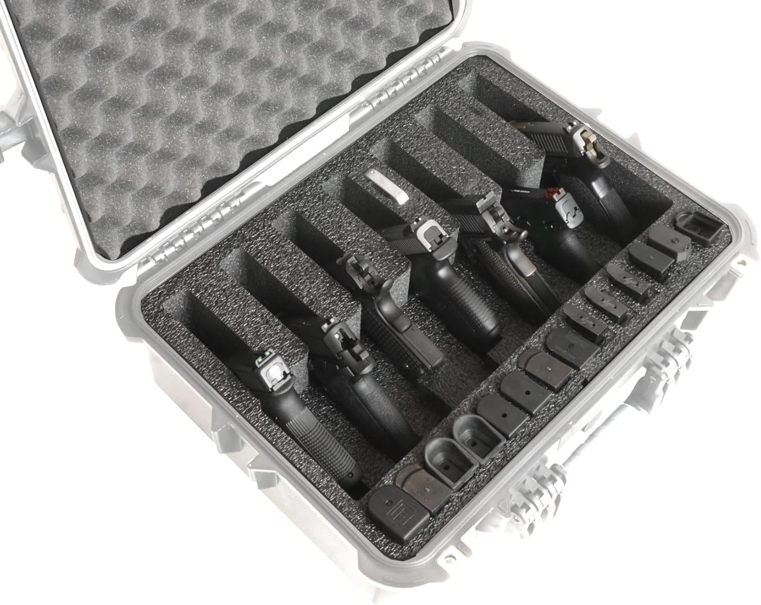 Case Club Foam Only to Fit Apache 4800 (Harbor Freight) - 7 Pistol Foam Set