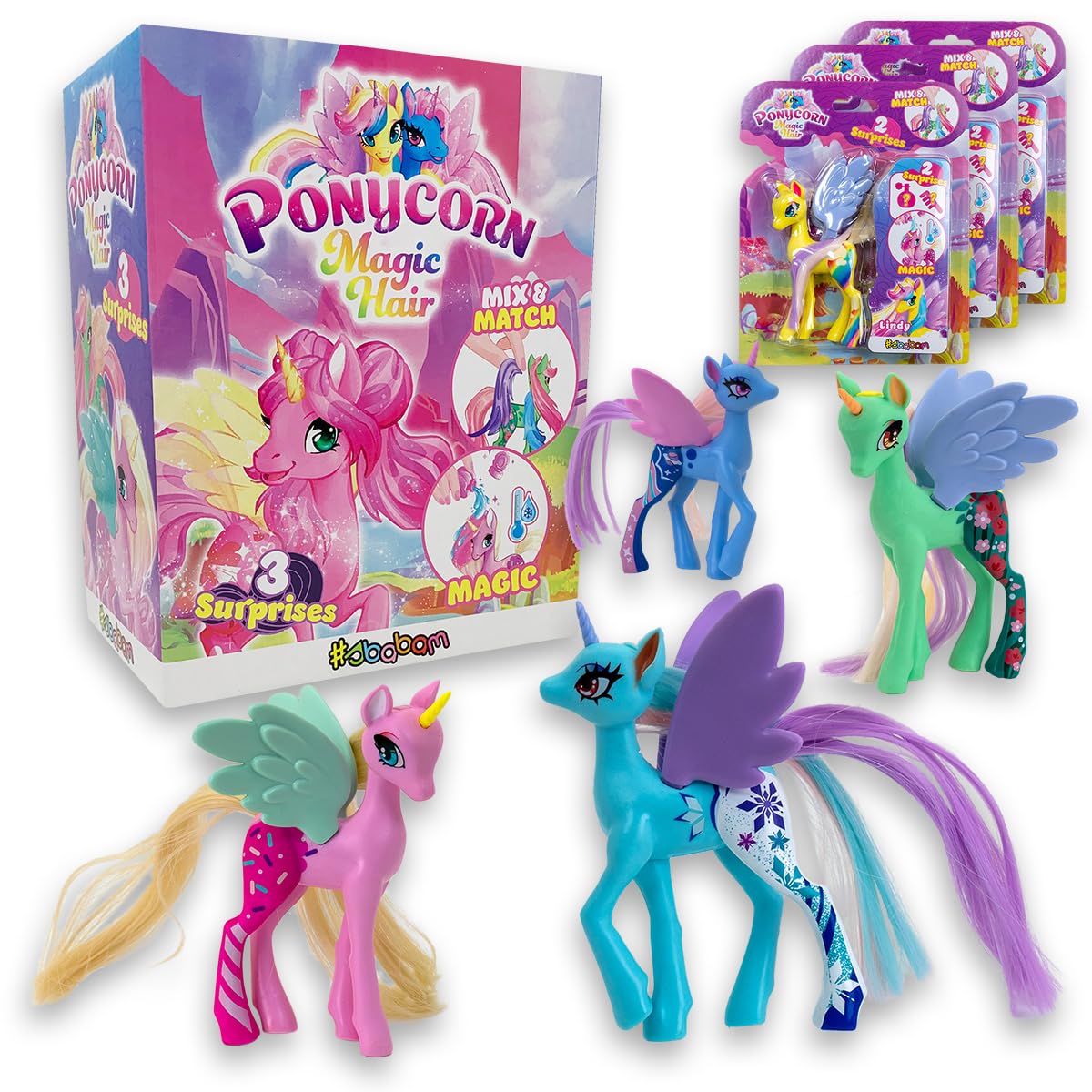 sbabam Funny Box Crazy Hair, chiosco per bambini, confezione da 3