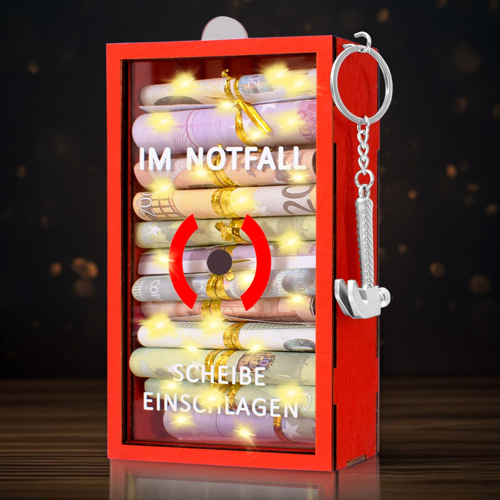 Lustige Geschenke Notfallbox mit Hammer,Geldgeschenke Geburtstag,Geldgeschenke Verpacken,Personalisierte Geschenke für Geld,Kreative DIY,Geburtstagsgeschenk für Männer und Frauen