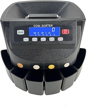 Amazon | 子雲雀 高速コイン計数機 コインカウンター 自動カウント