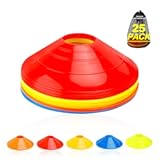 Ashsajkd(Set of 25/50/100 - Agility Soccer Cones with Carry Bag and for , Football Cones for TrainingFootball, Basketball, Coaching, Agility Cones for Indoor and Outdoor Games