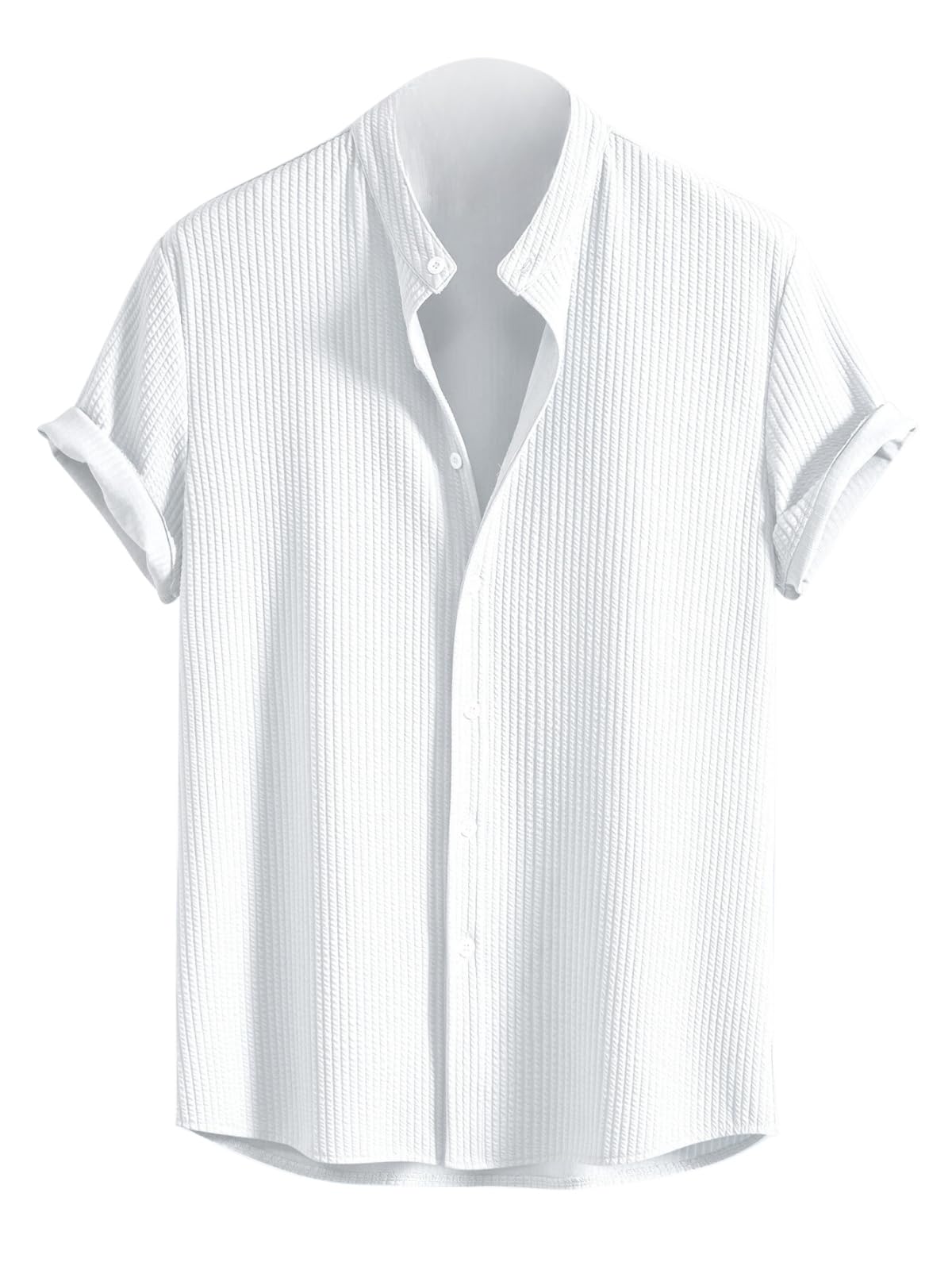 GRECIILOOKSMen's Polycotton Regular Fit Casual Shirt | Stylish | Printed | Solid | Short Sleeve | Trendy (Available in Plus Size and Combo Pack of 2)