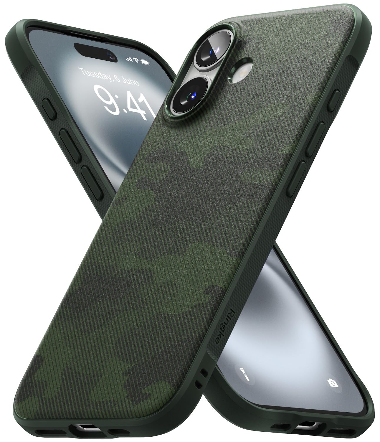 Ringke Onyx Compatible with iPhone 16 Case Cover Rugged Flexible Durable Anti-Slip TPU Protection Shockproof iPhone 16 Back Cover – Camo Green Ringke Onyx Compatible with iPhone 16 Case Cover Rugged Flexible Durable Anti-Slip TPU Protection Shockproof iPhone 16 Back Cover – Camo Green