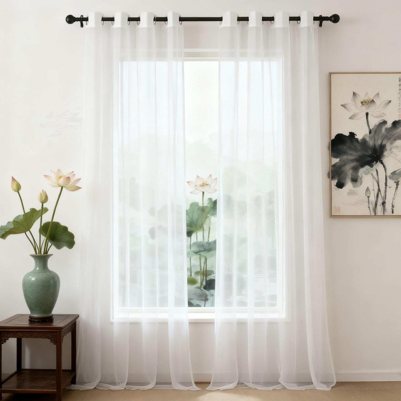 Cortinas semiopacas finas para estancias oscuras que necesitan luz