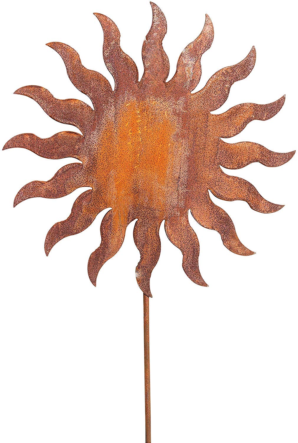 Bornhöft Tuinsteker metaal roest tuindecoratie roestige decoratie patina met glazen ballen (zon Bornhöft Tuinsteker metaal roest tuindecoratie roestige decoratie patina met glazen ballen (zon