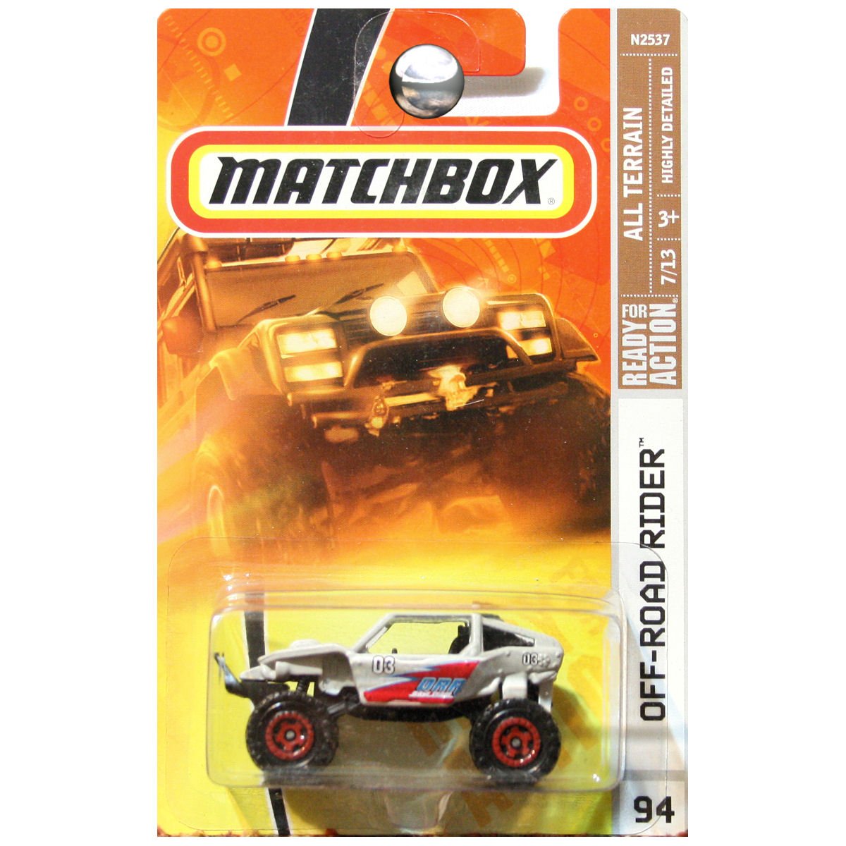 Amazon.com: Matchbox Off-Road Rider All Terrain #94 Gray Grey
