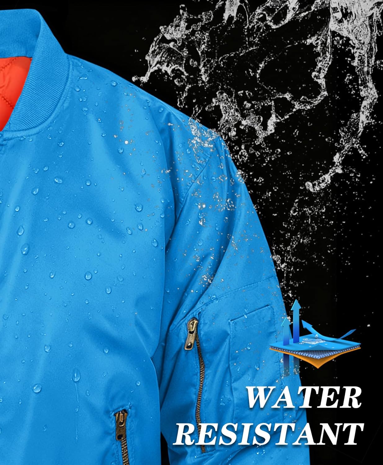 MAGNIVIT Men's Bomber Jacket Casual Fall Winter Military Jacket and Coats Outwear - Image 4