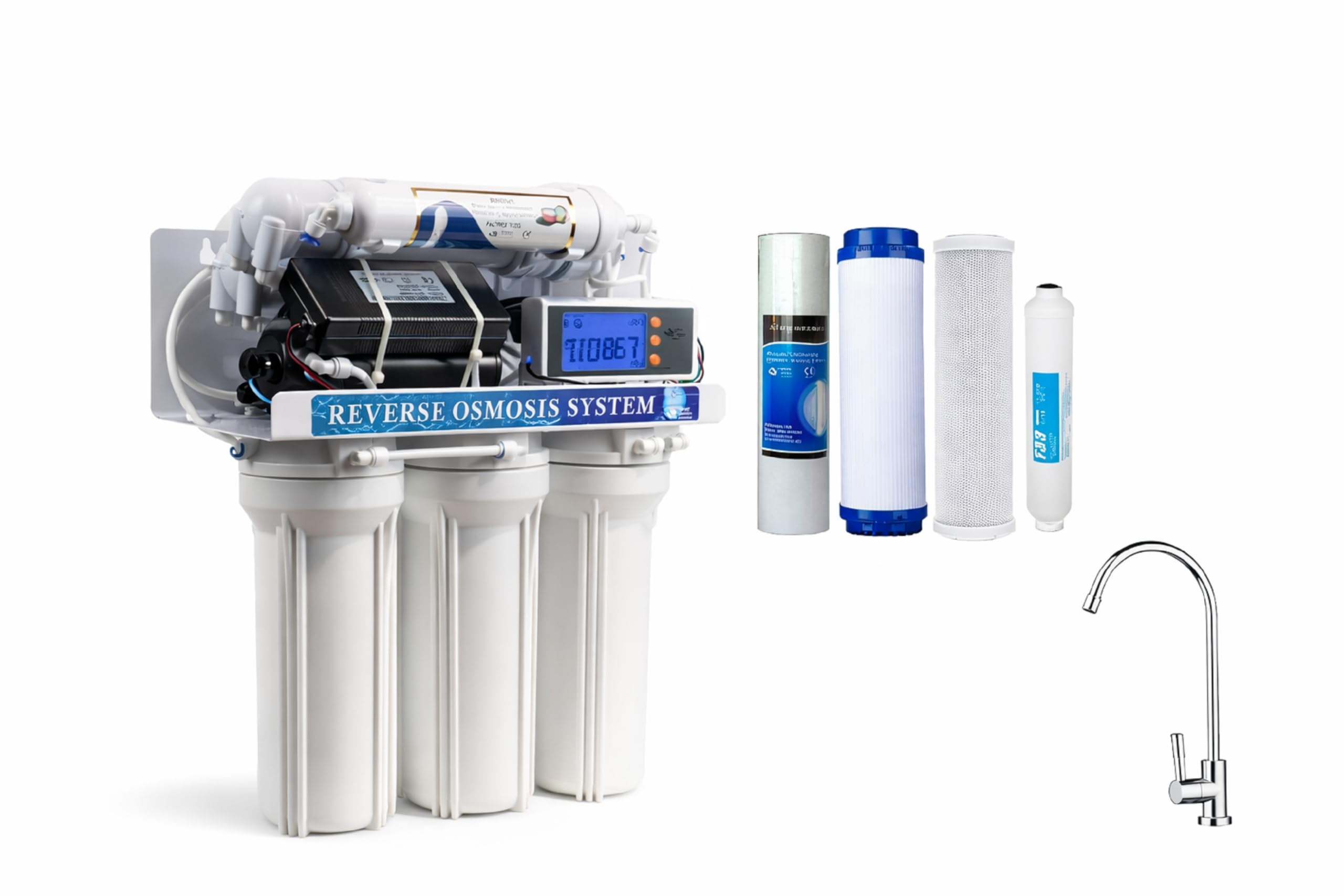 Depuratore Acqua Osmosi Inversa 6 Stadi filtri | Purificatore domestico acqua potabile dal rubinetto di casa