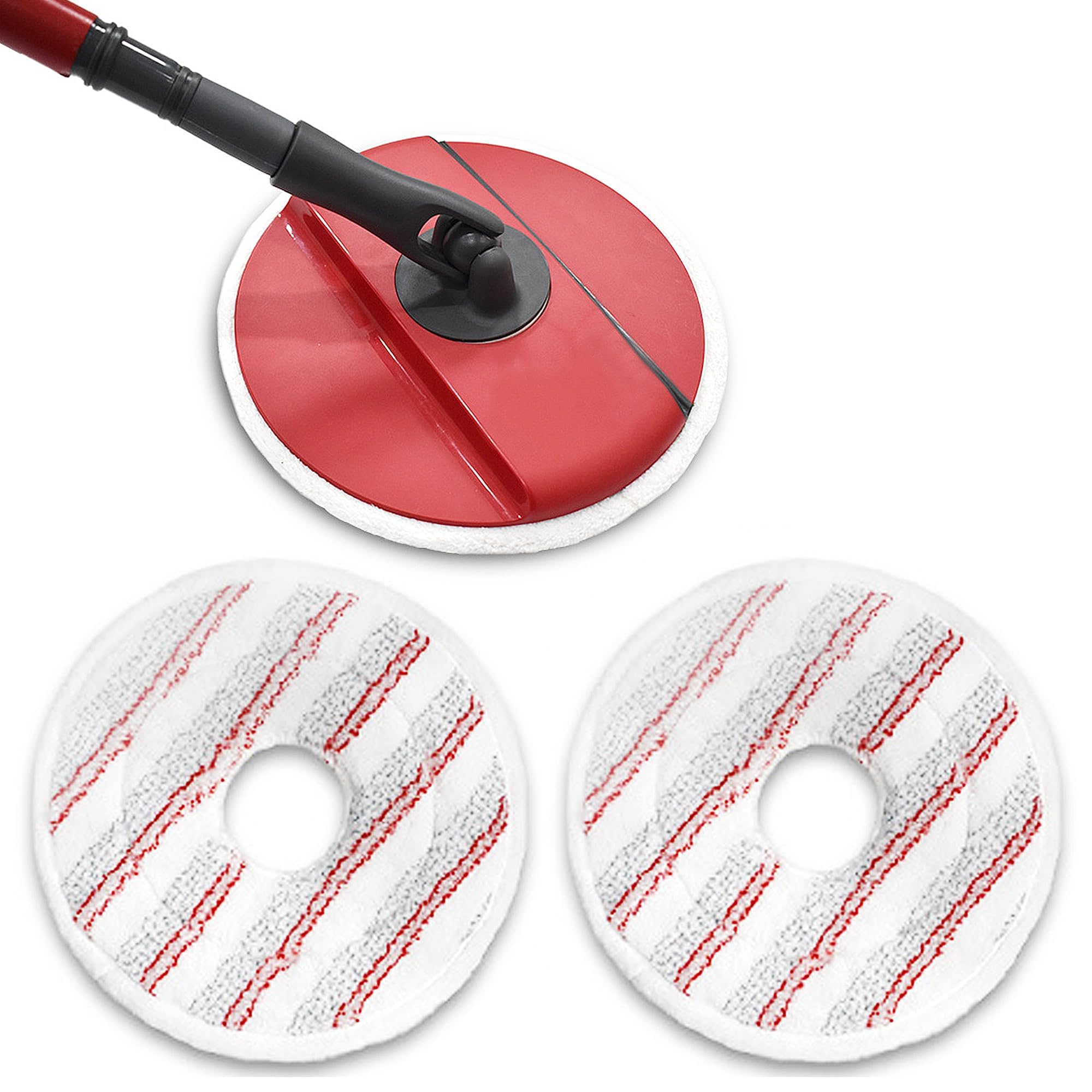2 Pièces Recharge de Serpillere en Microfibres pour Vileda Spin and Clean Mop, ête de Serpillière de Remplacement Lavables et Réutilisables pour Nettoyer les Sols Serpillere pour Vileda