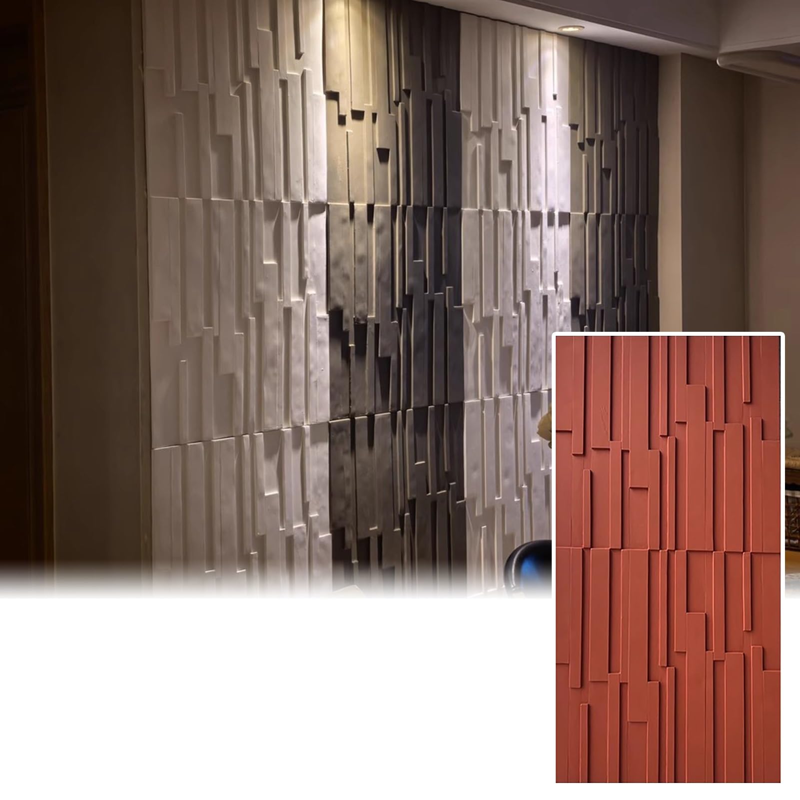 Revestimiento decorativo texturizado de paneles de pared 3D premium para arte del hogar exclusivo