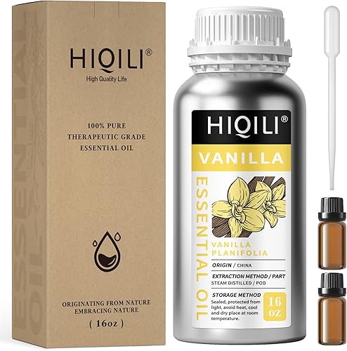 Miniatura 59 de HIQILI Aceite esencial de albahaca de 1 fl oz, 100% puro sin diluir para la piel, difusor, 1.0 fl oz