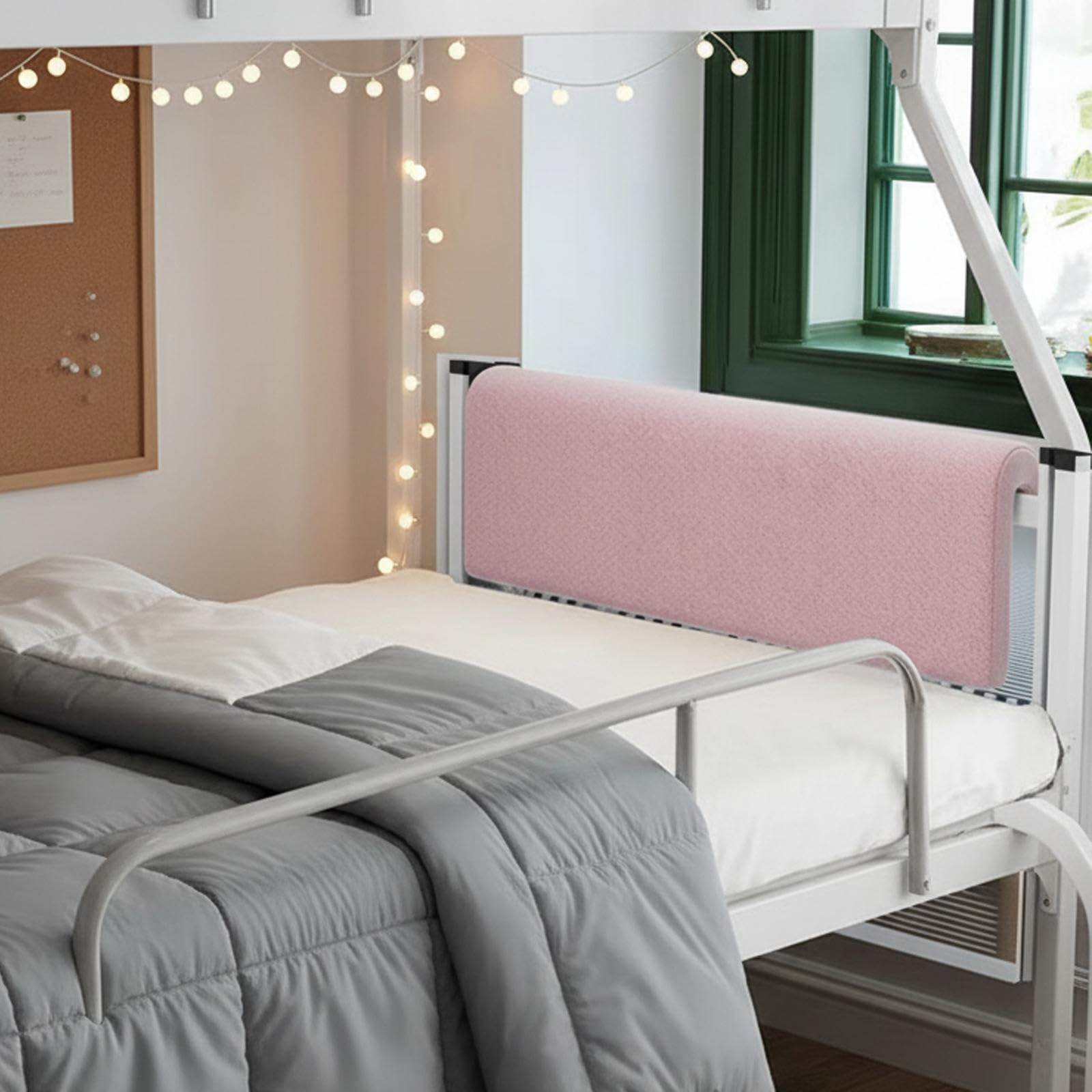 Baoblaze Cuscino da lettura per studenti, cuscino per testiera del letto, 80x25x5 cm, morbido supporto per la parte superiore e inferiore del letto in ufficio, Rosa Chiaro