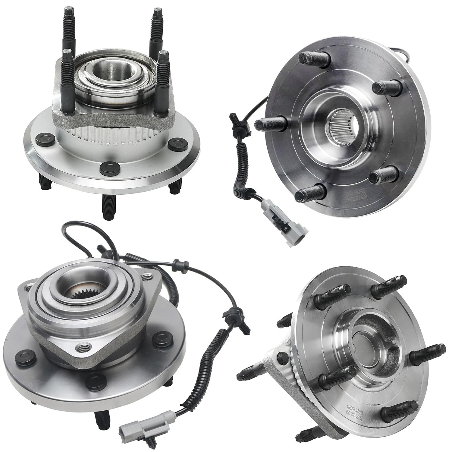 Detroit Axle - 4pc Wheel Bearing Hubs for 2006-2010 Jeep Commander