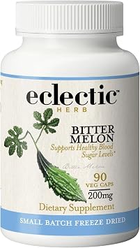 Eclectic Herb - Bitter Melon Capsules | Digestion & Immune Support Supplement | Overall Wellness Support | US-Grown, Vegan, Non-GMO, Gluten Free 90 CT | 200 mg