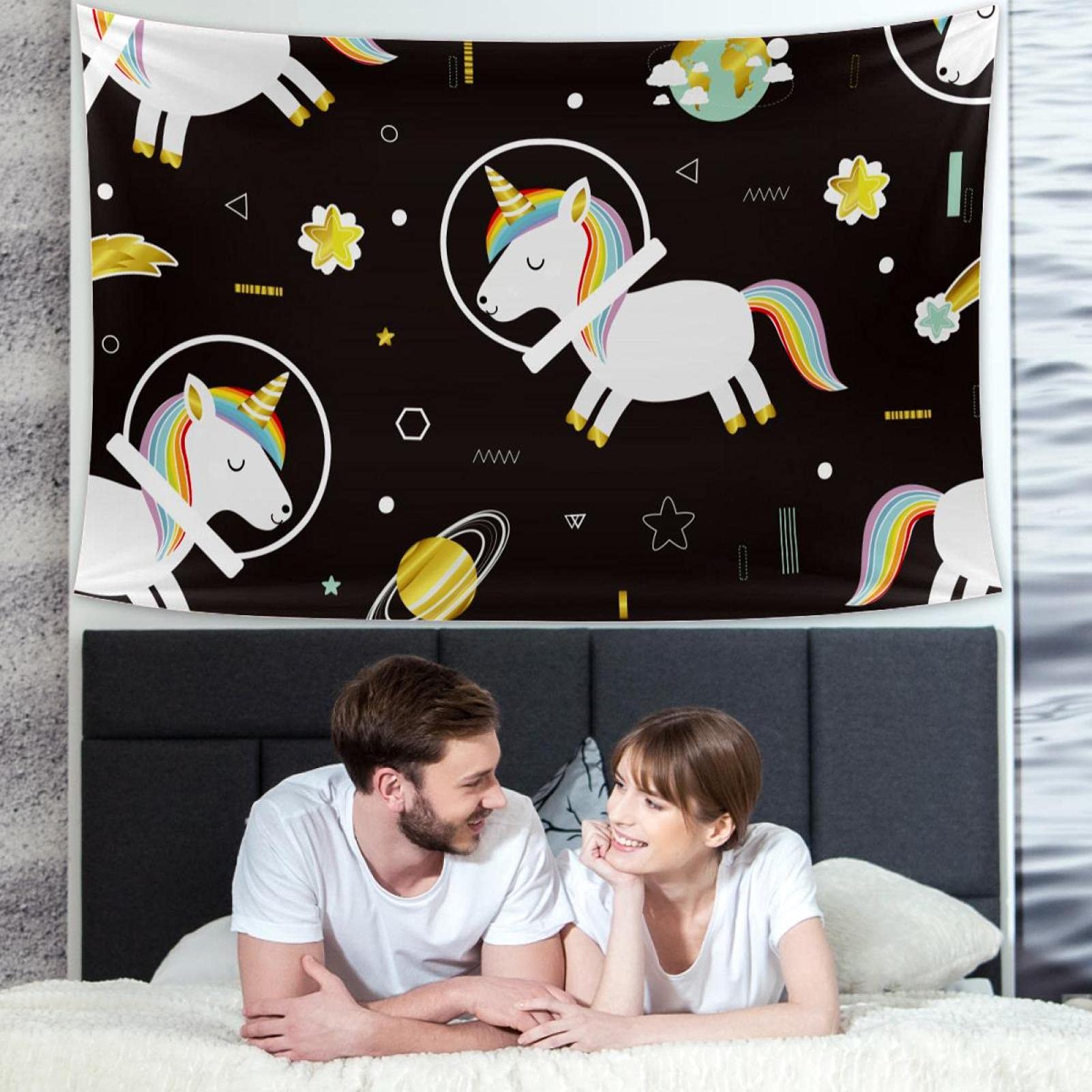 Universo Astronauta Razzo Galassia Stampato Arazzo Da Parete Per Camera Da Letto Soggiorno Arazzi Da Parete Da Appendere A Parete Decorazione Arte 73x95cm
