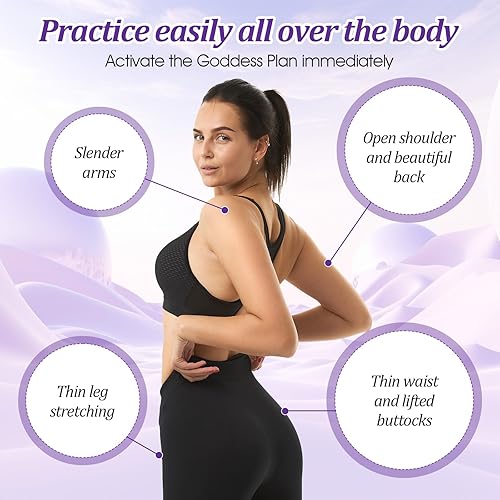 Miniatura 6 de 3 bandas de resistencia, figura 8 bandas de resistencia con asas, banda elástica de ejercicio para yoga, pilates, brazo, espalda, hombro,