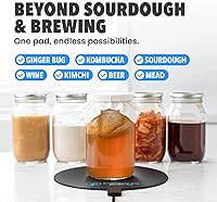 Vista 6 de Almohadilla de calor para elaboración y fermentación de cerveza casera y fermentación de vino, 120 VCA 12 o 25 vatios, alfombrilla de calefacción