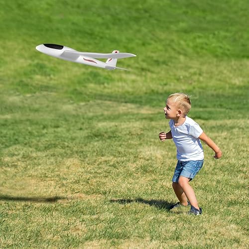 Miniatura 7 de TOYANDONA 1 avión planeador de espuma, aviones planeadores grandes de 39 pulgadas, ligeros para exteriores, juguetes de avión volador para niñas y