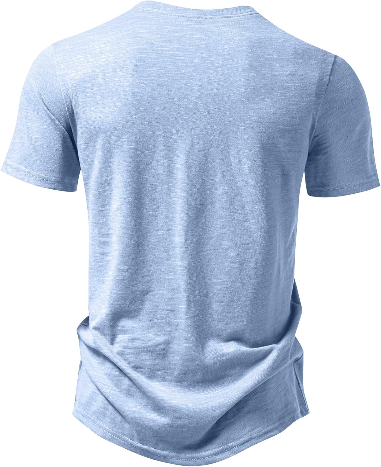 JEMITOP Men's Stretchy Short Sleeve Henley T-Shirt Casual Cotton 2 Buttons Notch Neck Tee Shirts - Image 4