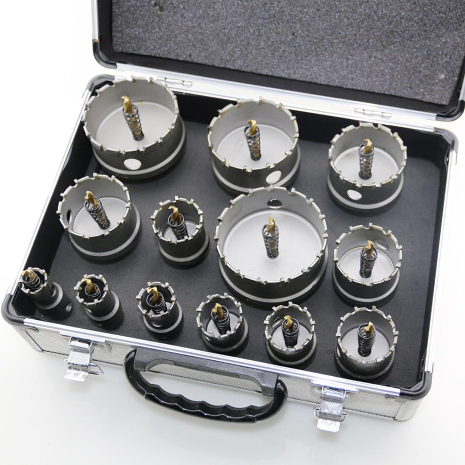 Set 13 Seghe a Tazza TCT per Acciaio Inox e Alluminio