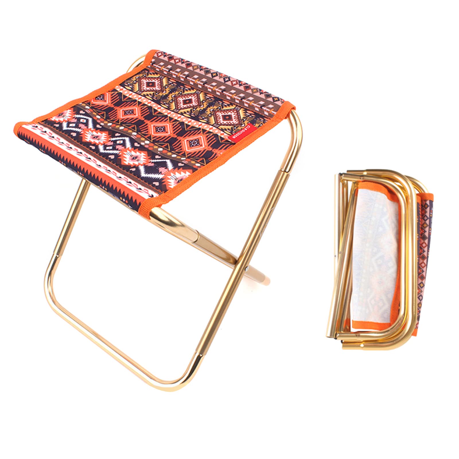 Tabouret de camping avec support aluminium rigide et stable