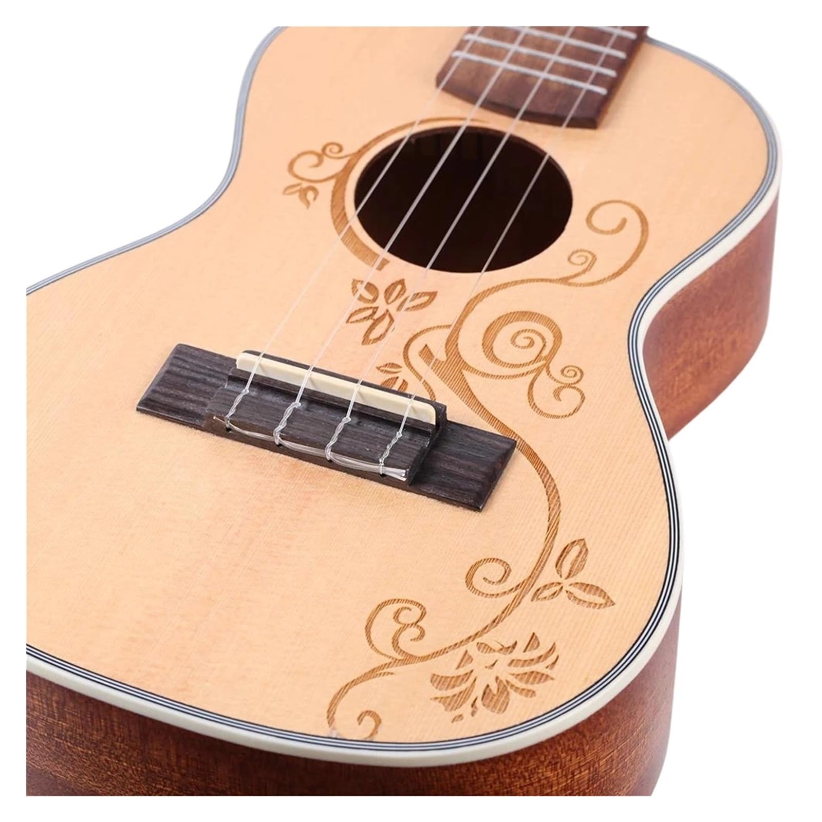 Zestawy Ukulele 23 26calowe Koncertowe Ukulele Tenorowe Wykonane Z Drewna Świerkowego Akcesoriami W Zestawie(23 inches)