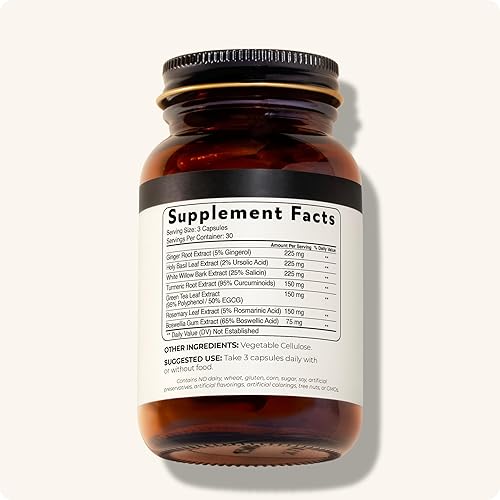 Miniatura 10 de Blisque Complejo de suplemento natural para la salud de la inflamación para una respuesta inflamatoria saludable  Aprobado por médicos  con