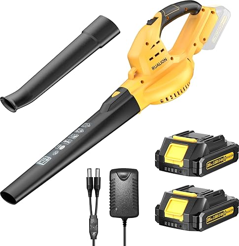 Miniatura 1 de Sopladores de hojas alimentados por batería soplador de hojas de 290CFM 135MPH inalámbrico con batería y cargador para el cuidado del césped  Patio