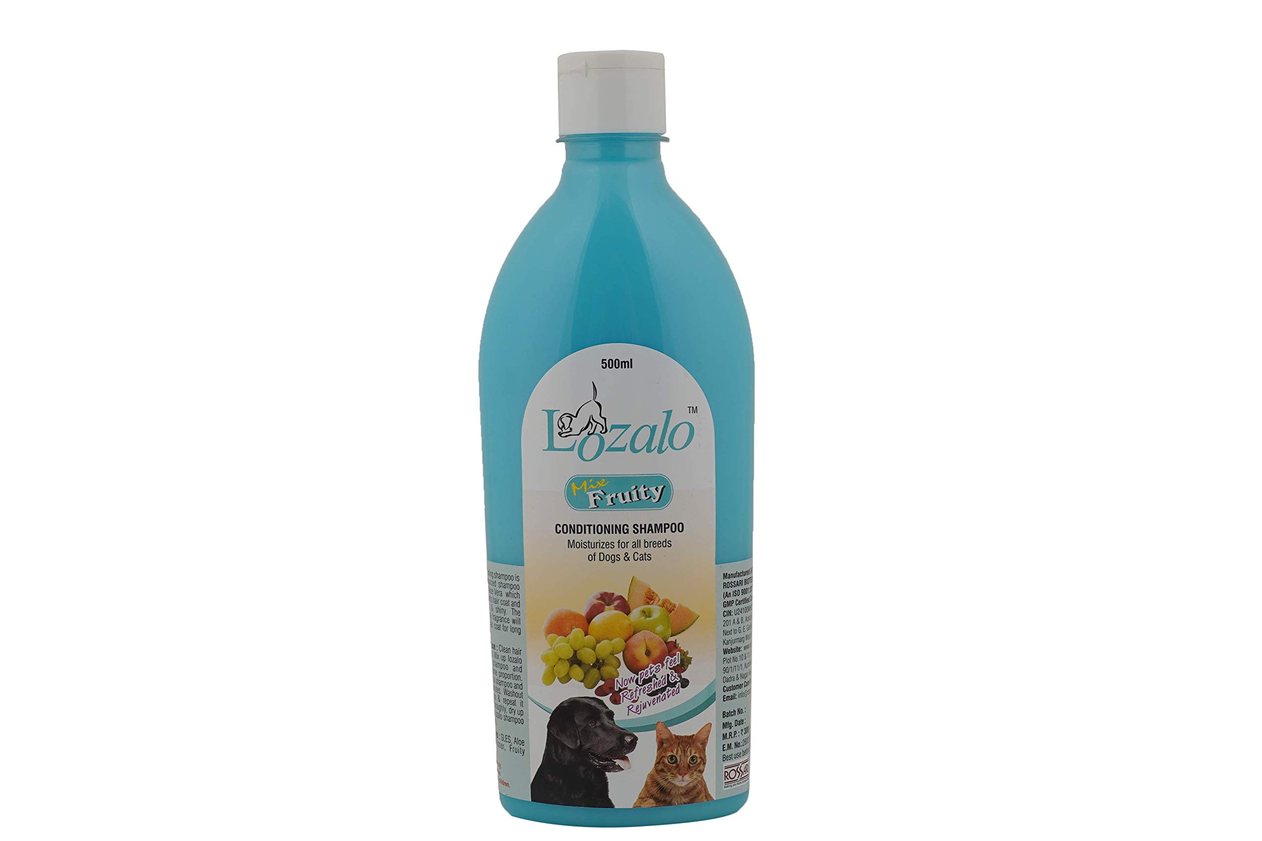 Lozalo Mix Fruity Conditioning Shampoo for Dogs & Cats, 500 ml (B08QX5MVTB) Amazon Price History, Amazon Price Tracker