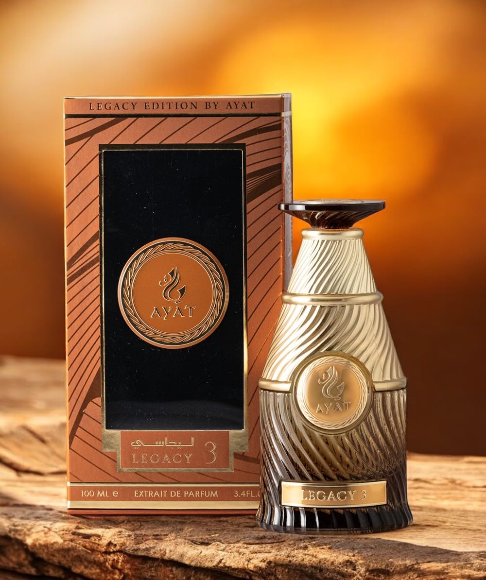 AYAT PERFUMES - Extrait de Parfum - LEGACY 3 - Fragrances Orientales et Élégantes pour Homme et Femme - 100 ML