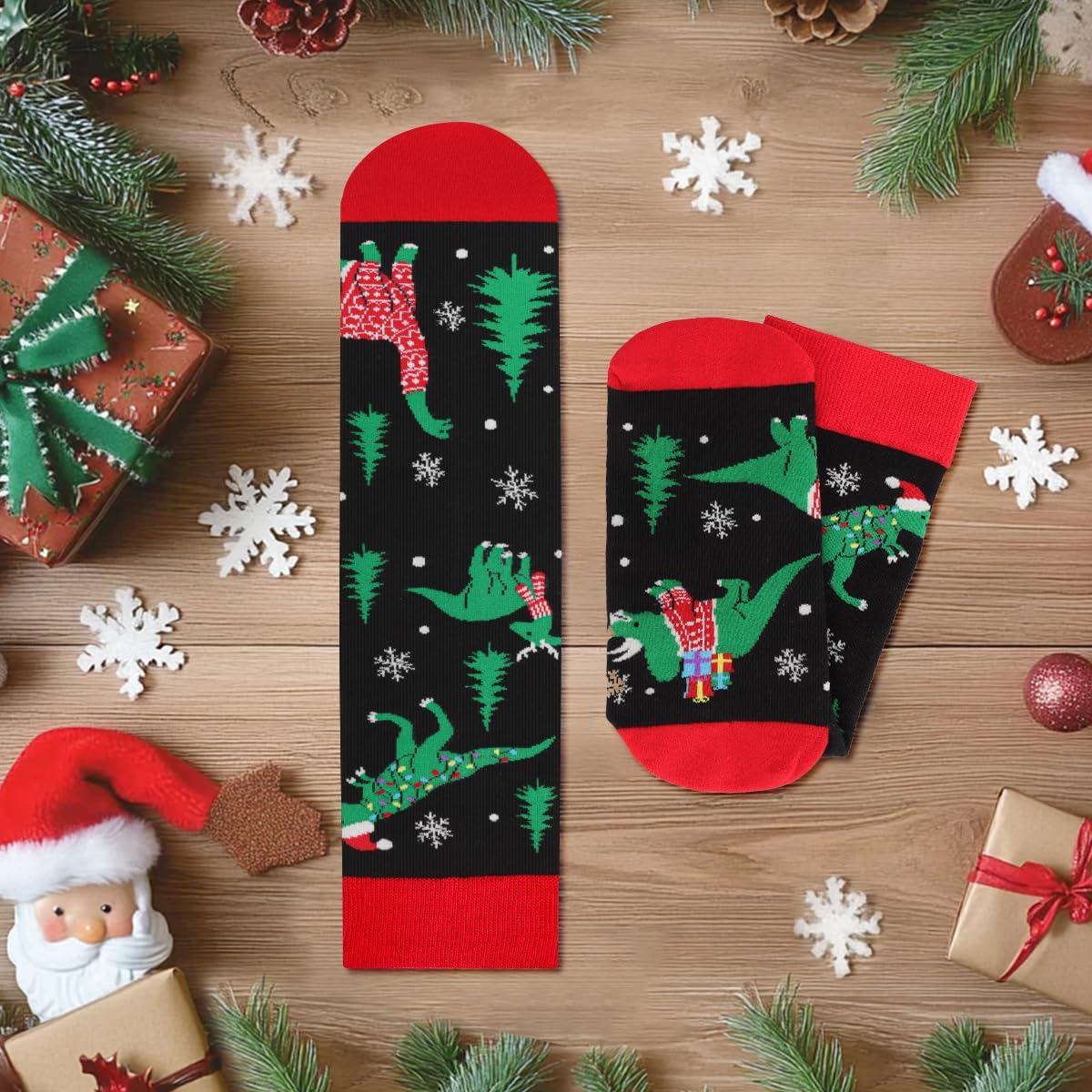 Funny Christmas Socks for Men Women Teens Boys - Novelty Funky Socks - Fun Xmas Gifts Ideas Stocking Stuffers - Image 2