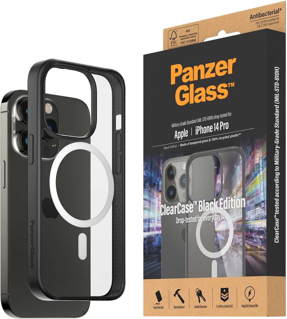 Proteggi Schermo PanzerGlass E2E Super+ iPhone 11 Pro XS X Nero