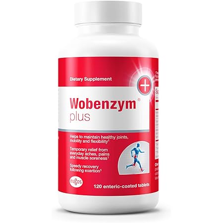 Wobenzym - Wobenzym Plus - Supports Joint Function, Muscles and Recovery After Exertion - 120 Tablets