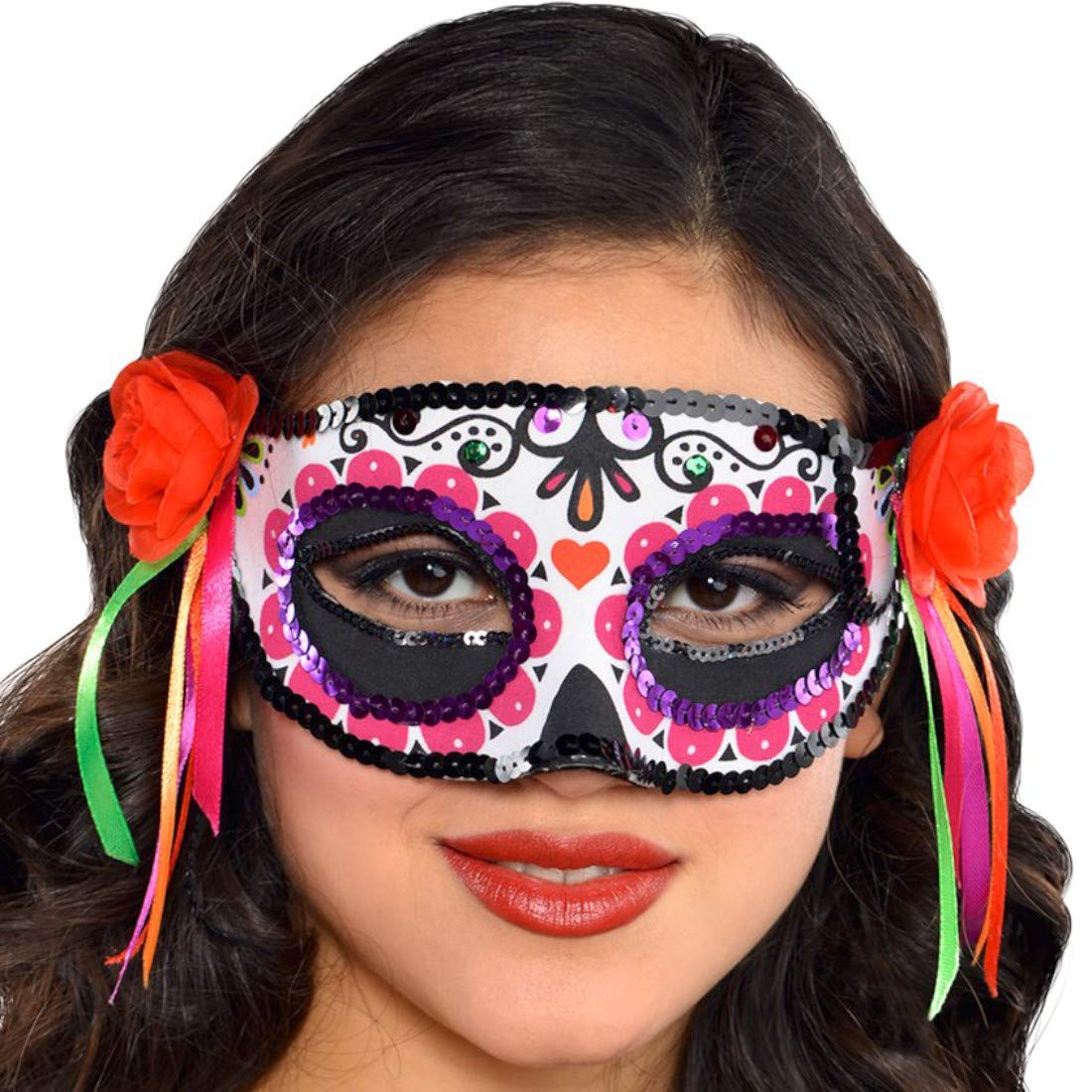 Amscan Gesichtsmaske – Vollmaske In Rot, Kunststoff, Für Kostümpartys & Events