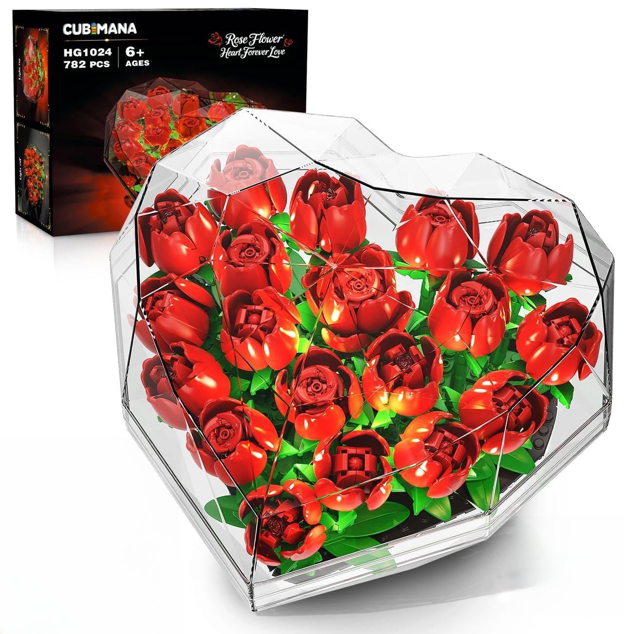 【rose 】ウルトラ21 ギフトセット D・E Amazon.com: CUBIMANA Flower Bouquet Building Set with LED Lights