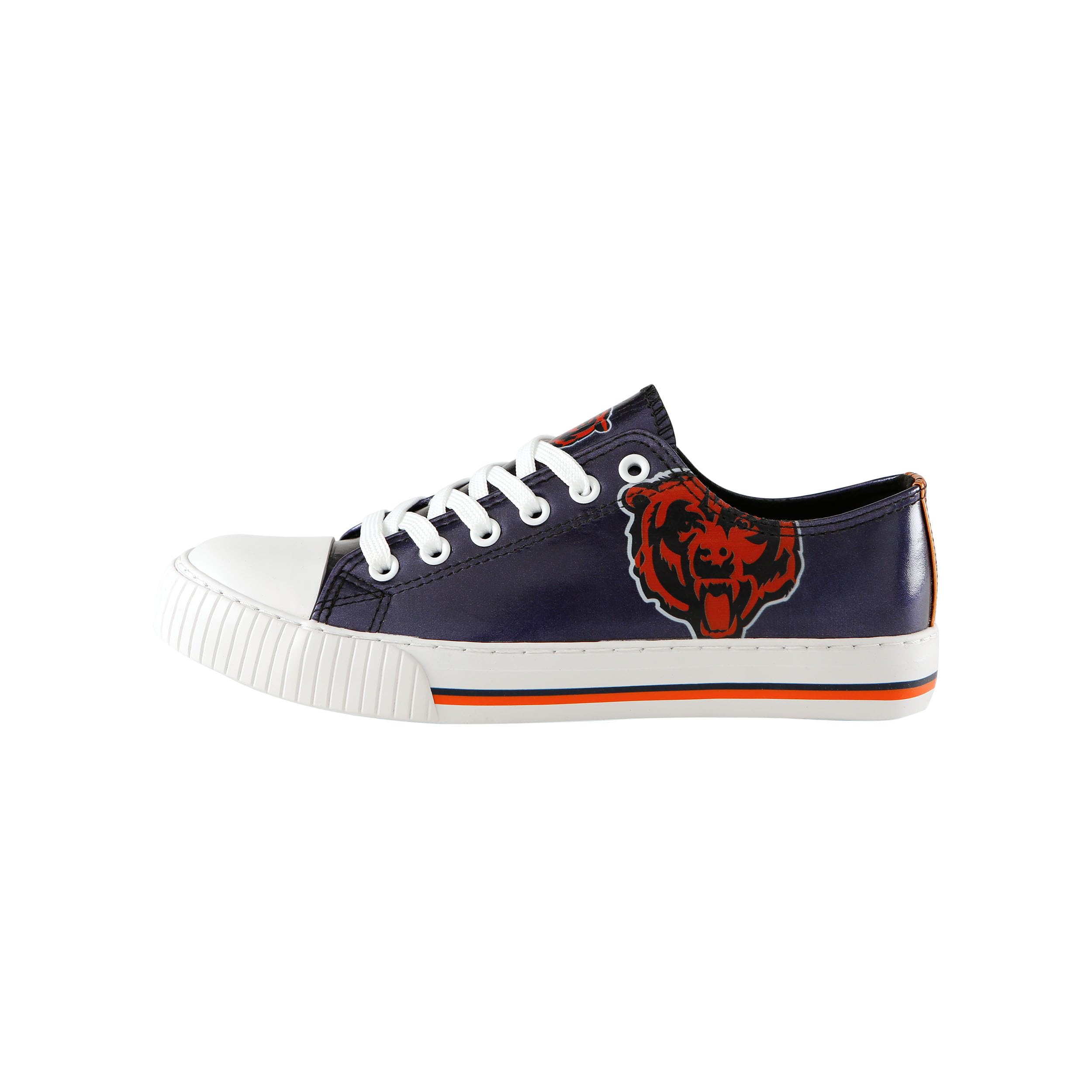 FOCO Chicago Bears NFL Womens Team Color Metallic Sneakers - 8
