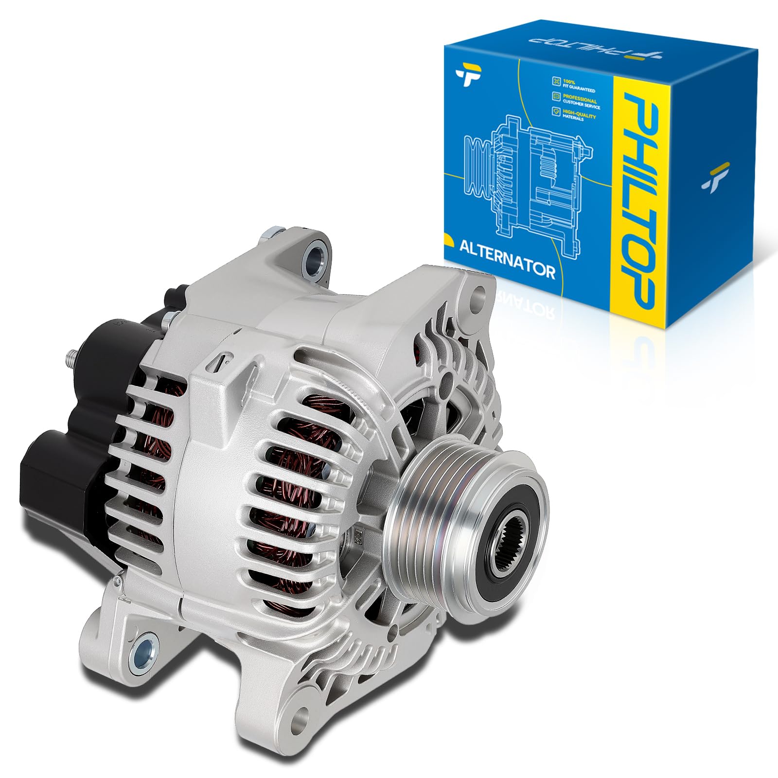 PHILTOP 11189N New Alternator 110Amp for Hyundai 2006-2010 Sonata 2.4L