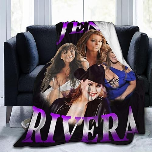 Manta Jenni Singer Rivera de franela suave para sofá, dormitorio, decoración del hogar, mantas de regalo para todas las estaciones, 40 x 30 pulgadas