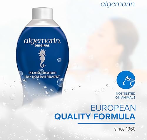 Miniatura 9 de Algemarin Baño de espuma con aroma original, aromaterapia de algas marinas europeas (paquete de 2, 16.9fl oz)