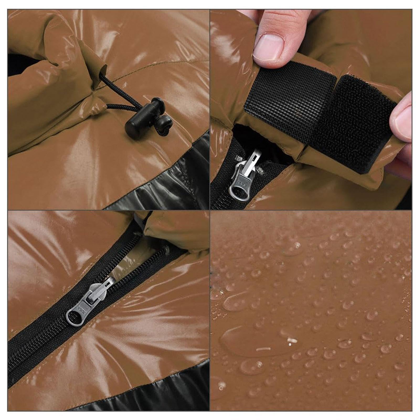Saco de dormir de plumón – Saco de dormir ligero, saco de dormir de invierno para adultos | Saco de dormir compacto momia aislado saco de dormir para camping de senderismo, ver descripción