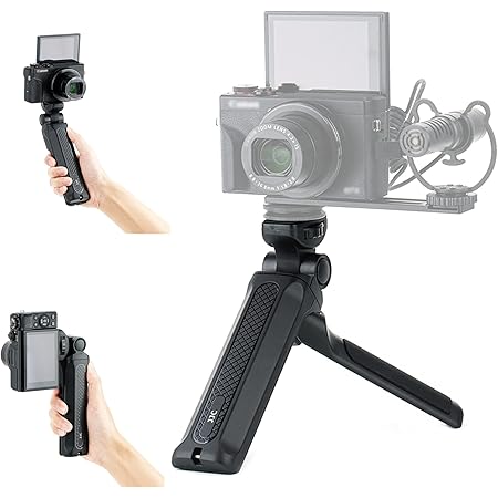 Portable Camera Mini Shooting Grip Tripod for Sony ZV-E10 ZV-1 A6700 A6600 A6500 A6400 A6300 A6100 A7C RX100VII for Canon R7 R10 R50 R100 M200 M6 M50 Mark II G7XIII for Panasonic G85 for Nikon Z50 Z30
