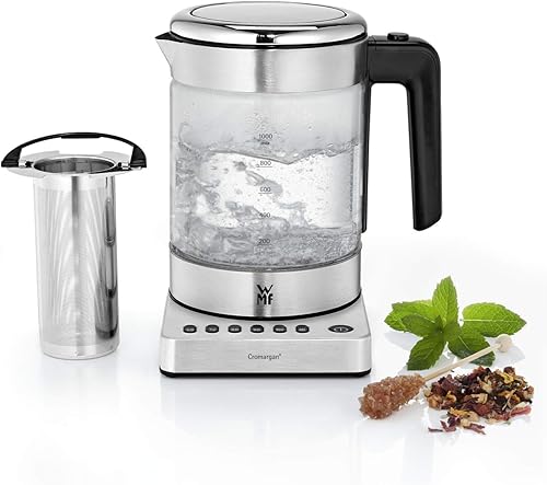 WMF KITCHENminis 04.1318.0012 electric kettle 1 L Stainless steel 1960 W KITCHENminis 04.1318.0012, 1 L, 1960 W, Stainless steel, Glass, Water level indicator, Cordless - 5