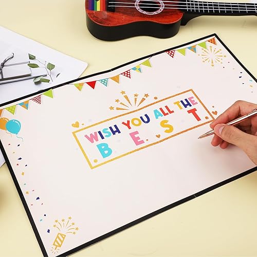 Miniatura 4 de Divertida tarjeta de felicitación de trabajo con sobre, tarjeta de regalo de despedida de 11 x 17.3 pulgadas, práctica tarjeta de despedida de