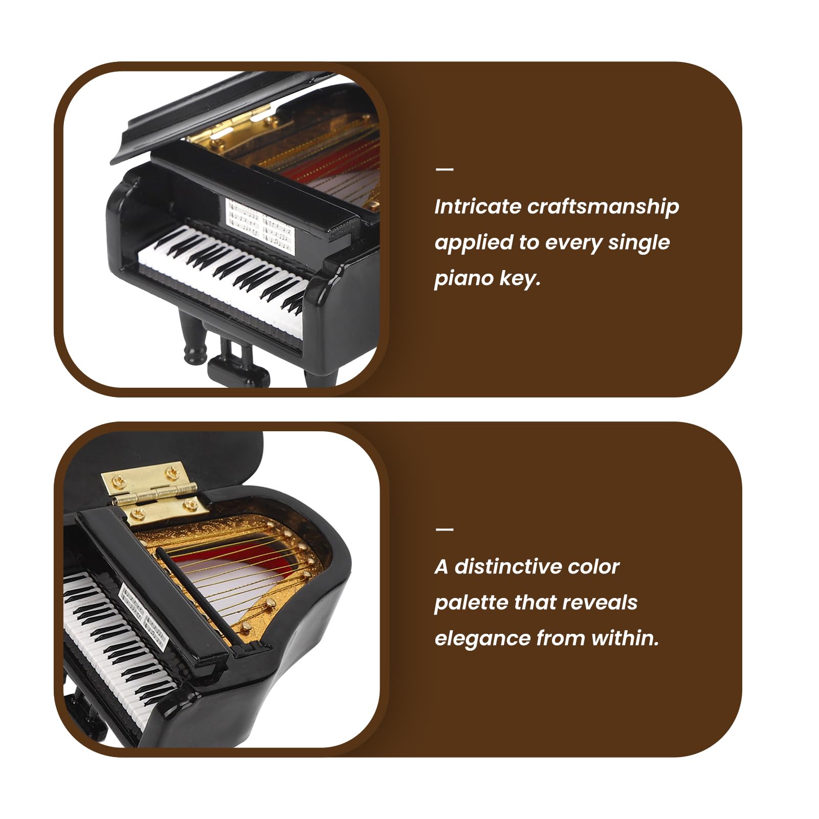 Model Mini Fortepianu Miniaturowe Ozdoby Fortepianowe Model Instrumentu Muzycznego Dekoracje Na Biurko Wykonane Ręcznie Z Lipy Mini Fortepian Do Domu I Biura