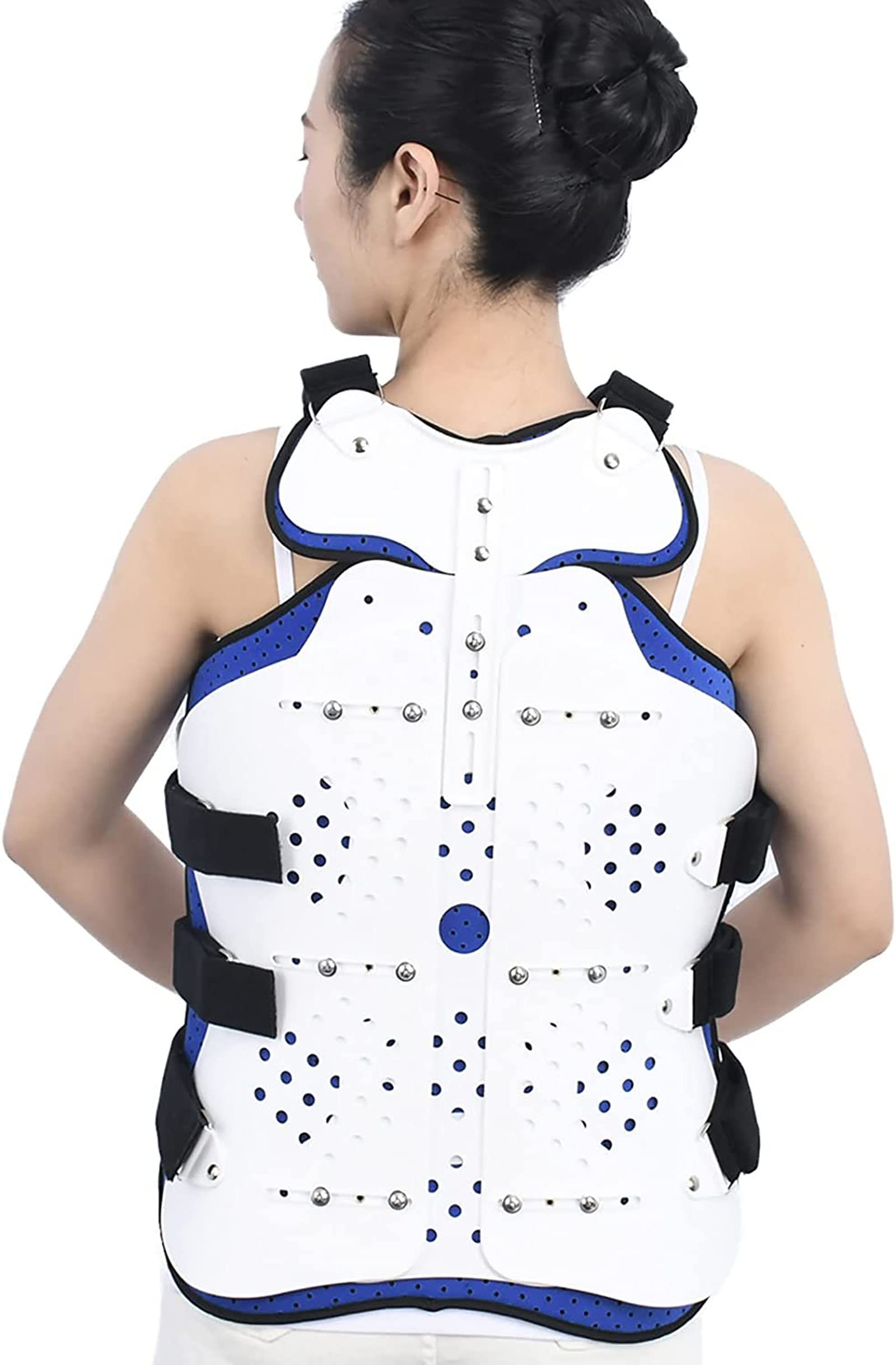 Orteza stabilizująca kręgosłup piersiowo-lędźwiowy Regulowana orteza stała Ergonomicznie zaprojektowana Pomocna w zapobieganiu garbowi lub korekcie postawy 1 (Color : 3)